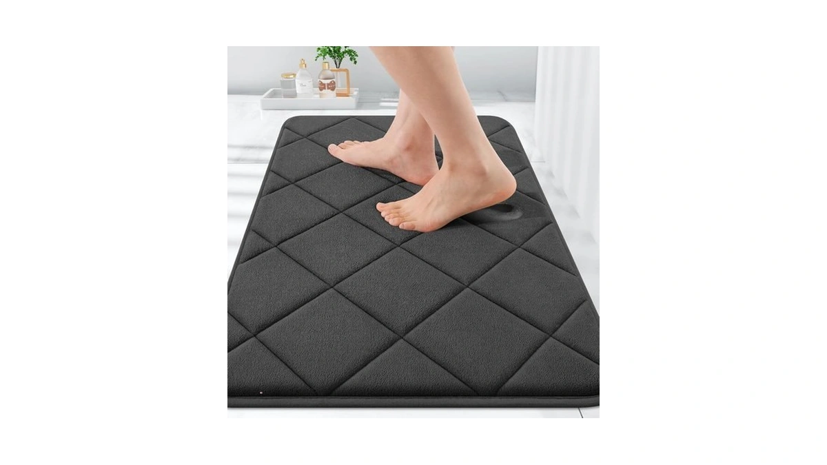 Olanly Memory Foam Bath Mat 30x20, Ultra Soft And Absorbent