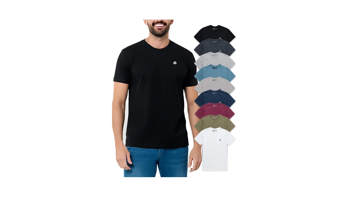 Into The Am Men's Logo Tees 9 Pack Multipack -