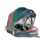 Mambobaby No-flip Baby Pool Float With Canopy & Tail Non-inflatable