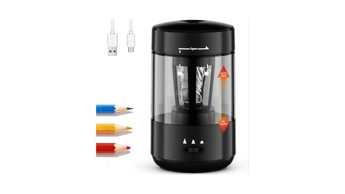 Prolixity Electric Pencil Sharpener For Classroom, Fully Automatic Pencil Sharpener
