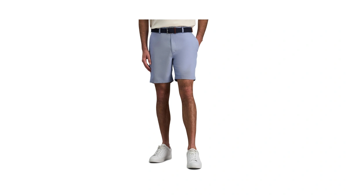 Haggar Mens Cool 18 Pro Straight Fit 4-way Stretch Flat