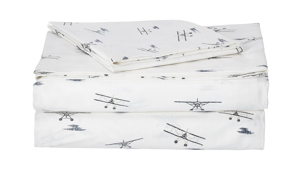 Eddie Bauer - Twin Size Sheet Set, 100% Cotton Percale