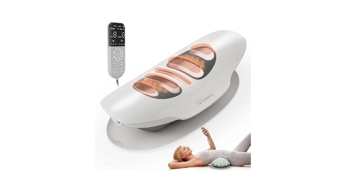Snailax Lumbar Massager With Heat - Air Compression Back Stretcher