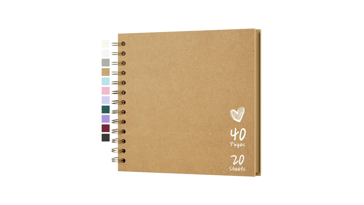 Scrapbook 7x7 Inch Diy Scrapbook Album Hardcover Kraft Paper Scrap