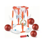 Lpfg Pool Basketball Hoop, 2-in-1 Floating Pool Toys 360° Shooting