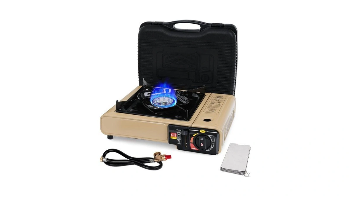 Shinestar Dual Fuel Camping Stove With Butane & Propane Compatibility,