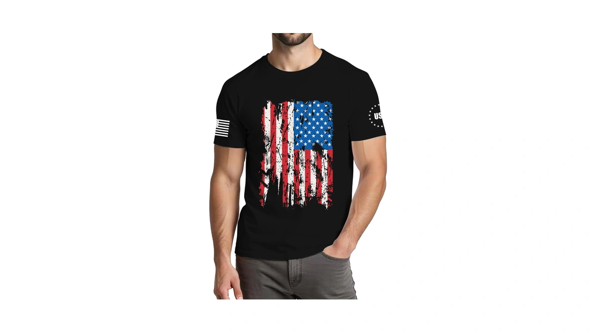 Xlievo 4th Of July Shirts Men:usa American Flag Patriotic Independence