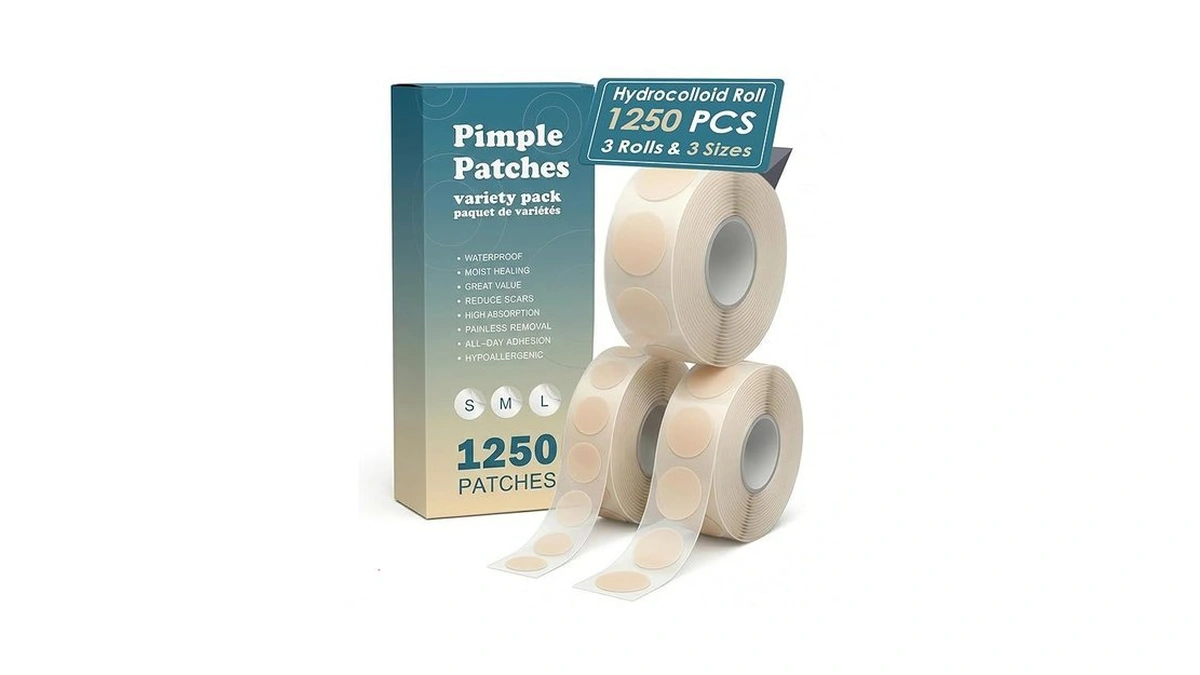 Pimple Patches For Face - 1250 Counts 3 Size Acne