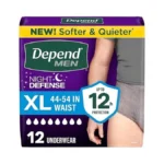 Depend Night Defense Adult Diapers, Incontinence Underwear For Men, Disposable,