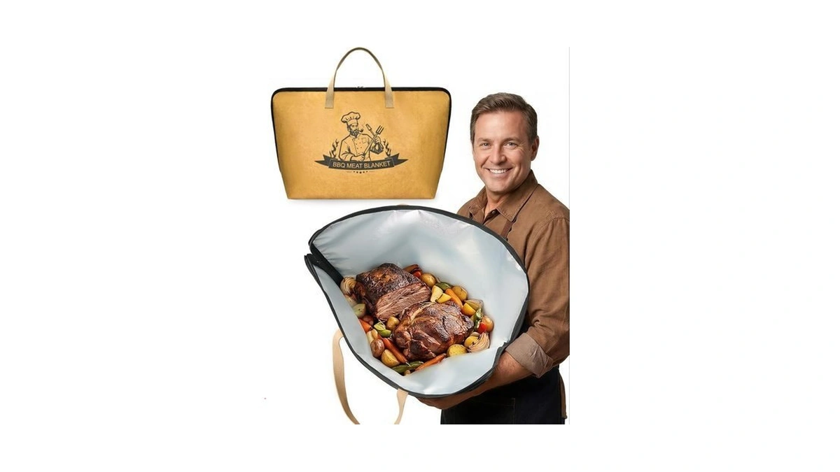 Elviros Travel Bbq Blanket For Resting Meat,21in Reusable Insulated Meat