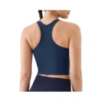 K-swiss Women's Racerback Crop Tank Top With Built-in Padding -