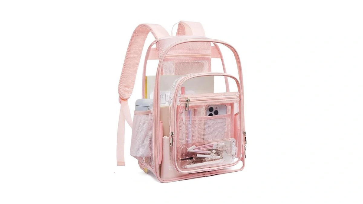 Telena Clear Backpack With Multi-pockets, Heavy Duty Tpu Transparent Bag