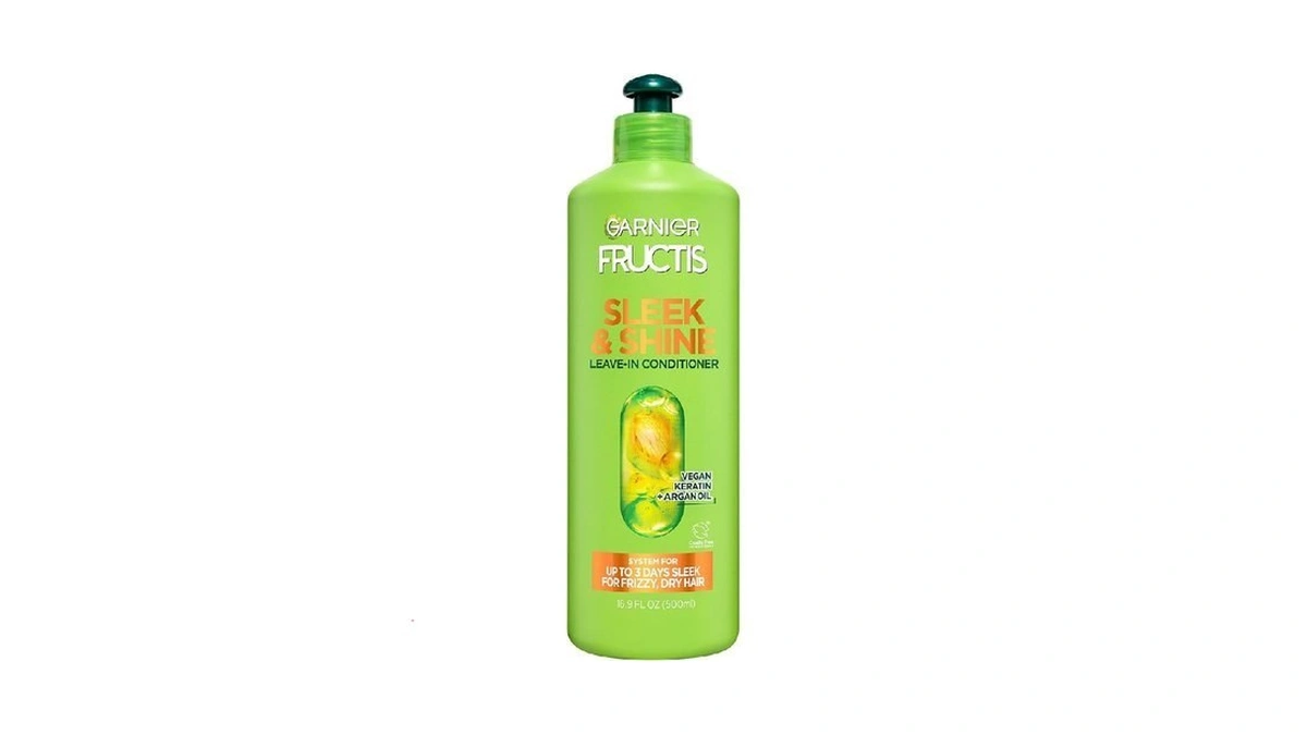 Garnier Fructis Sleek & Shine Xl Leave-in Conditioner Cream, Anti-frizz