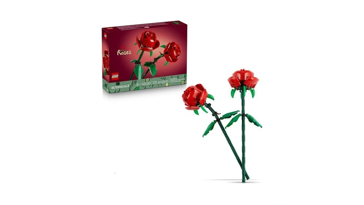 Lego Roses - Building Toy For Kids, Girls & Boys,
