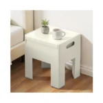 Hoteagle Storage Ottoman Bench 14inch Multi-purpose, Ottoman With Flipping Lid