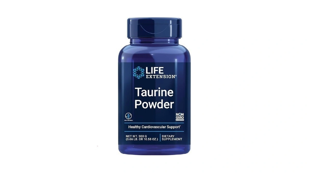 Life Extension Taurine Powder – Healthy Cardiovascular Support, Promotes Brain