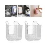 Kitchen Wipes Storage Box, Abnaok 2pcs Wall-mounted Tissue Box, Flushable