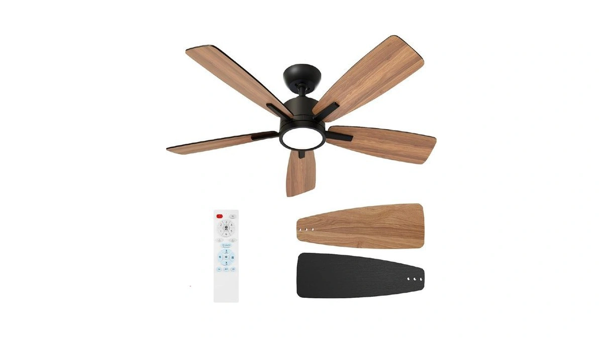 Taloya 42 Inch Ceiling Fans With Lights Led Remote Control