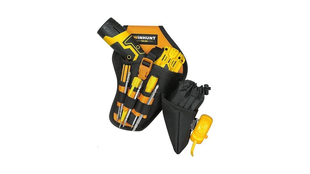 Winhunt Drill Holster Tool Belt, Heavy Duty Cordless Drill Holder