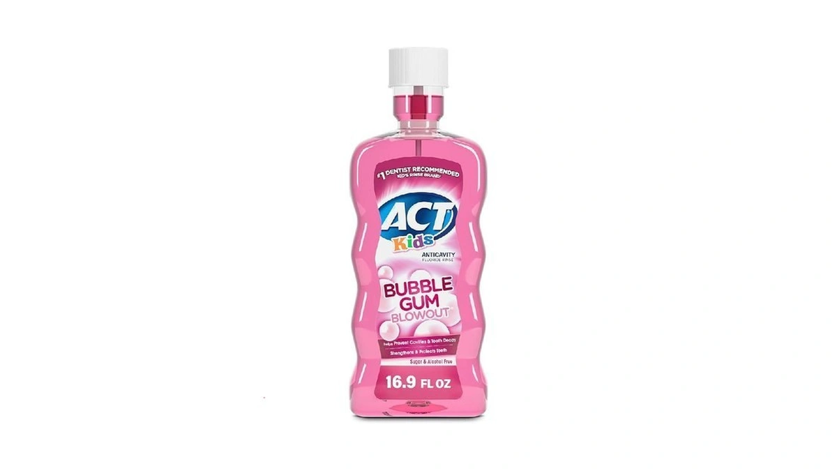 Act Kids Anti-cavity Fluoride Rinse, Bubble Gum Blowout, 16.9 Oz