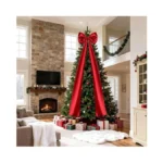 Christmas Tree Topper Bow, 23.6 X 87 Inch Giant Christmas