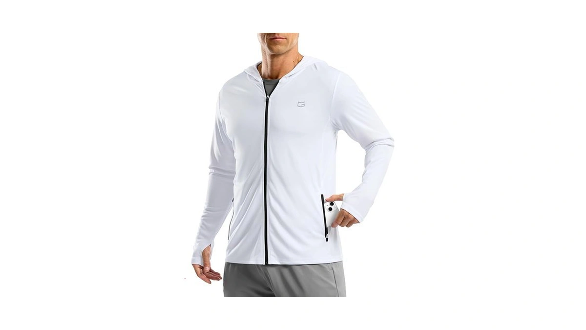 G Gradual Men's Upf 50+ Sun Protection Hoodie Jacket Lightweight