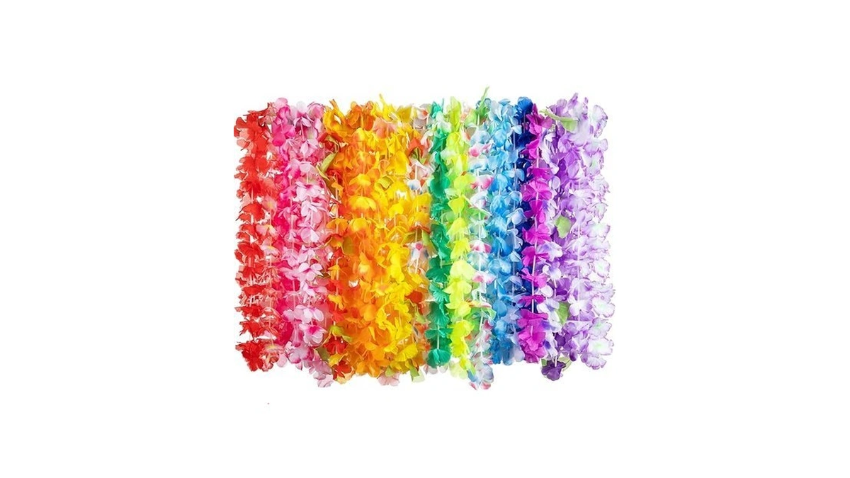Joyin Toy 36 Counts Hawaiian Leis Bulk, Tropical Flower Lei