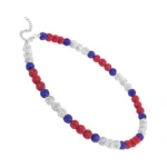 Nukayai Baseball Necklaces Beaded Chains For Men Bling Ice Rhinestone