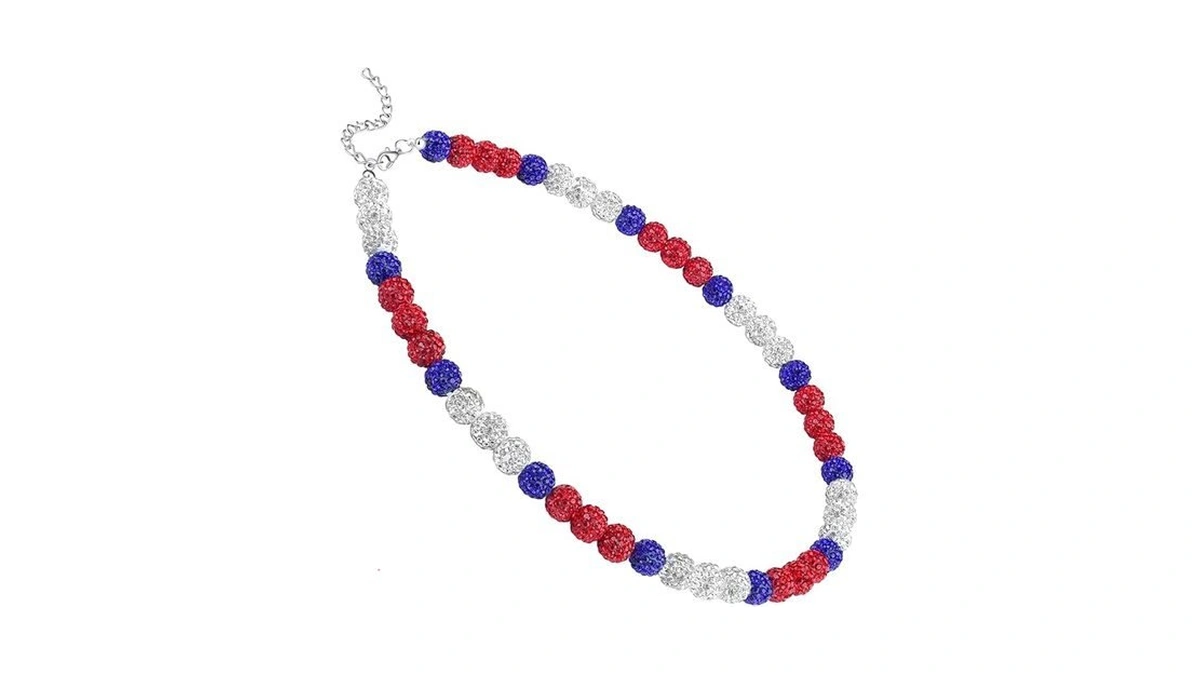 Nukayai Baseball Necklaces Beaded Chains For Men Bling Ice Rhinestone