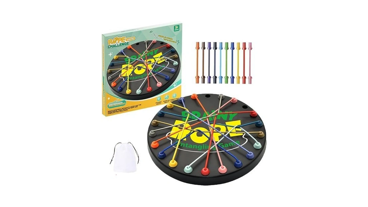 Brainy Knots Rope Untangling Game, Brain Knots Game Exercise Strategy