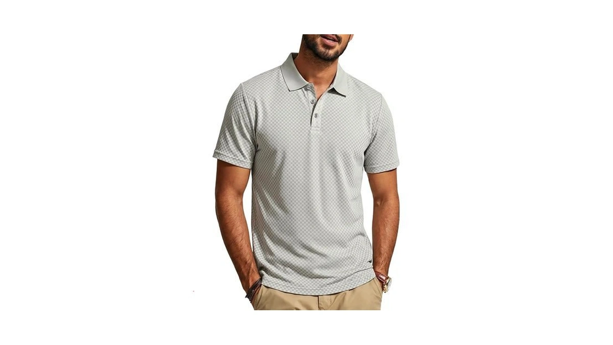 Trfic Mens Polo Shirts Short Sleeve Casual Golf Polo Shirt