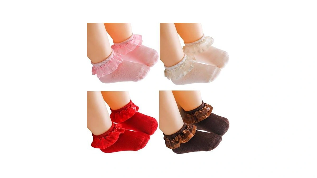 Adeimoo Baby Girls Socks Toddler Princess Lace Sock Newborn Ankle