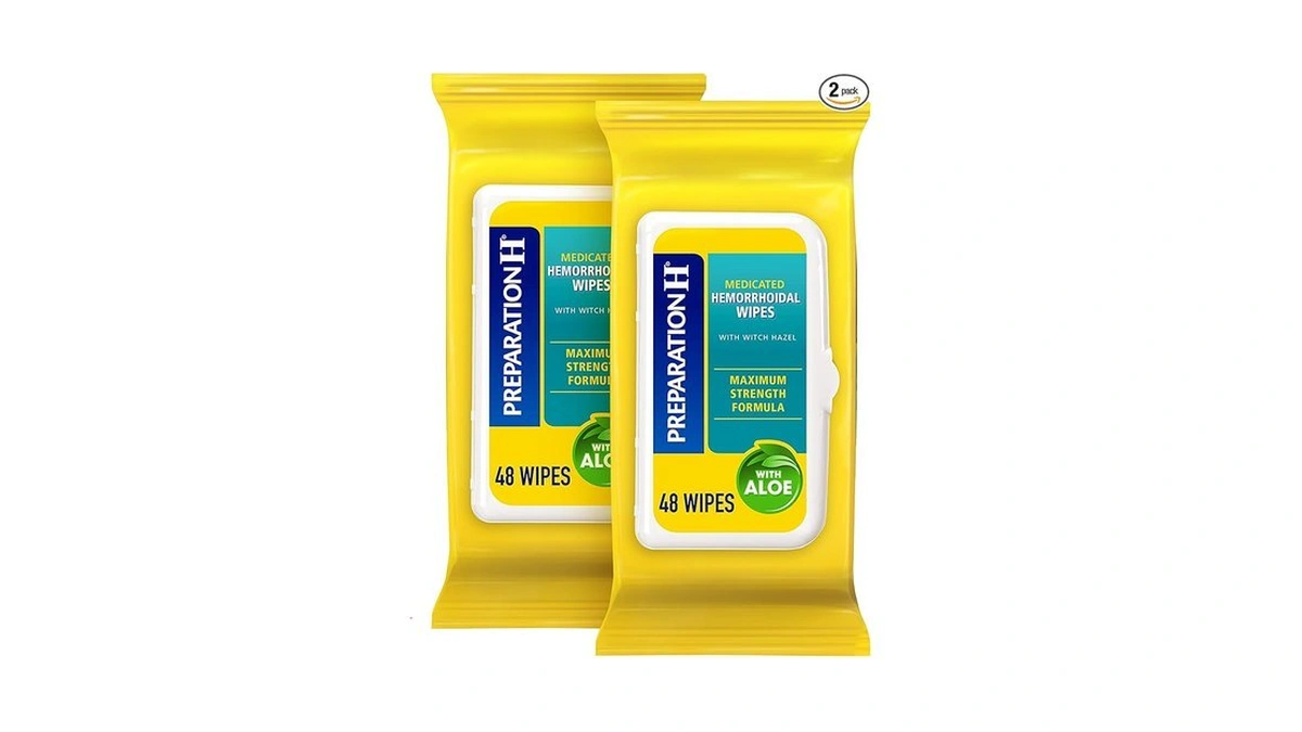 Preparation H Hemorrhoid Flushable Wipes With Witch Hazel For Skin