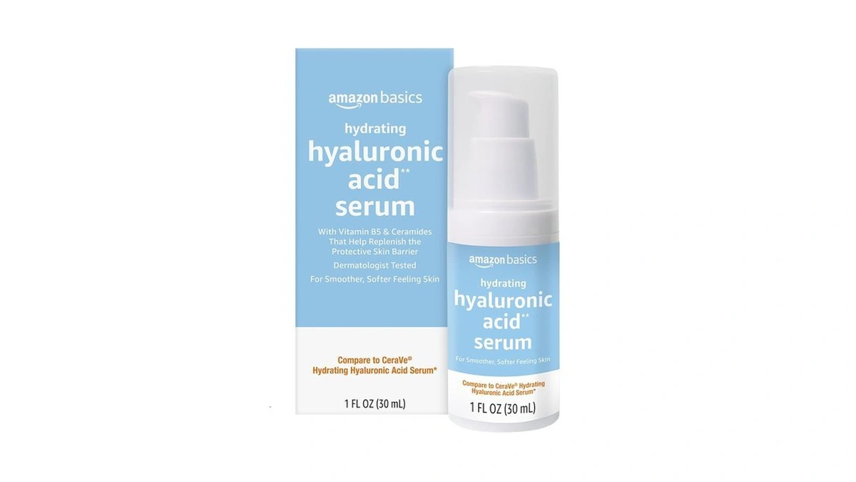 Amazon Basics Hydrating Hyaluronic Acid Serum With Essential Ceramides And