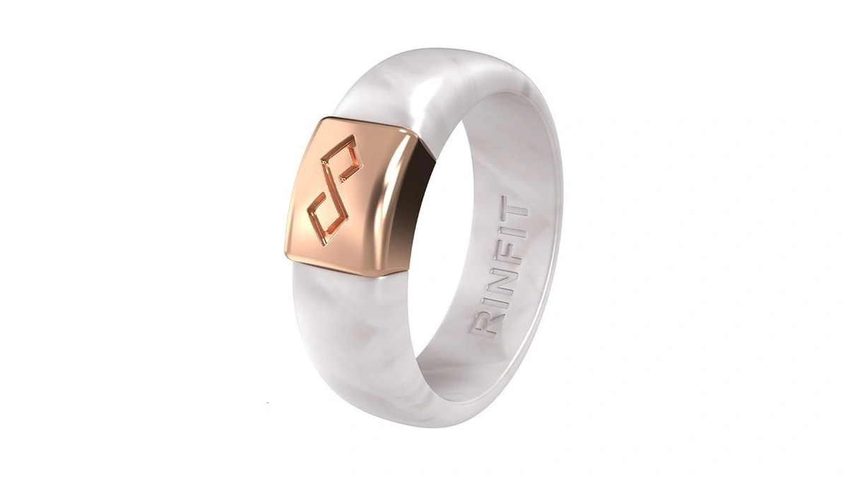 Rinfit Silicone Rings For Women 6mm Wide, 2mm Thick -