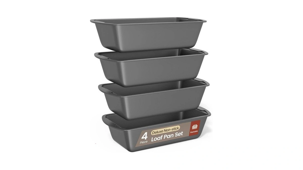 Bakkenmaster Bakken- Swiss Loaf Pan Set 4-piece - Deluxe Nonstick