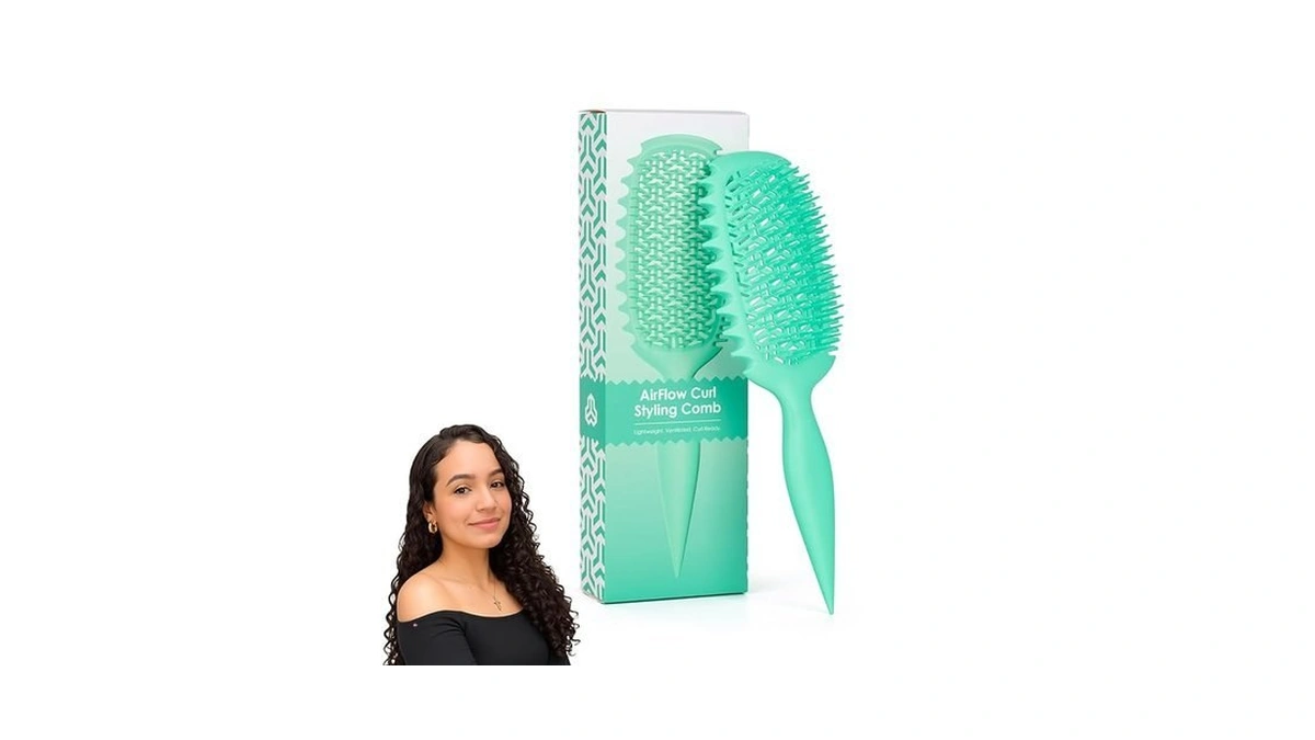 Curl Defining Brush, Vented Curly Hair Brush For Effortlessly Detangling