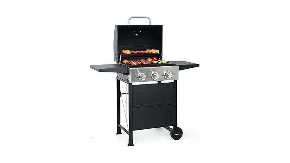 Master Cook 3 Burner Bbq Propane Gas Grill, 472 Sq.