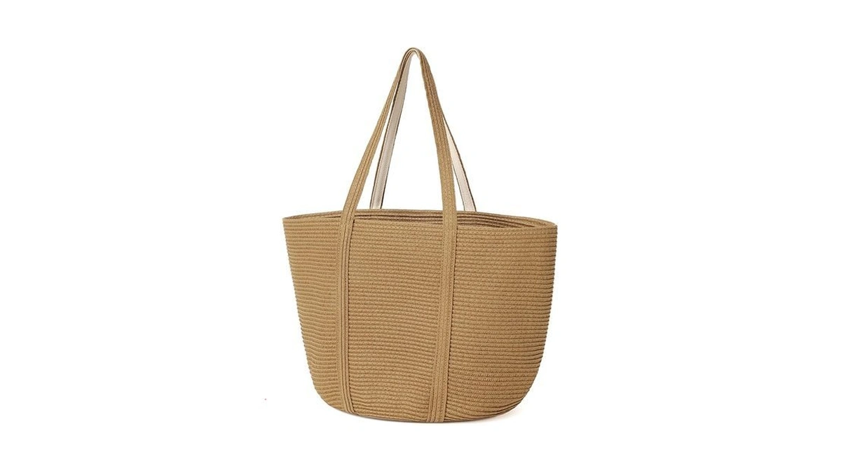 Loiyadn Straw Bag, Beach Bag Straw Beach Bags For Women