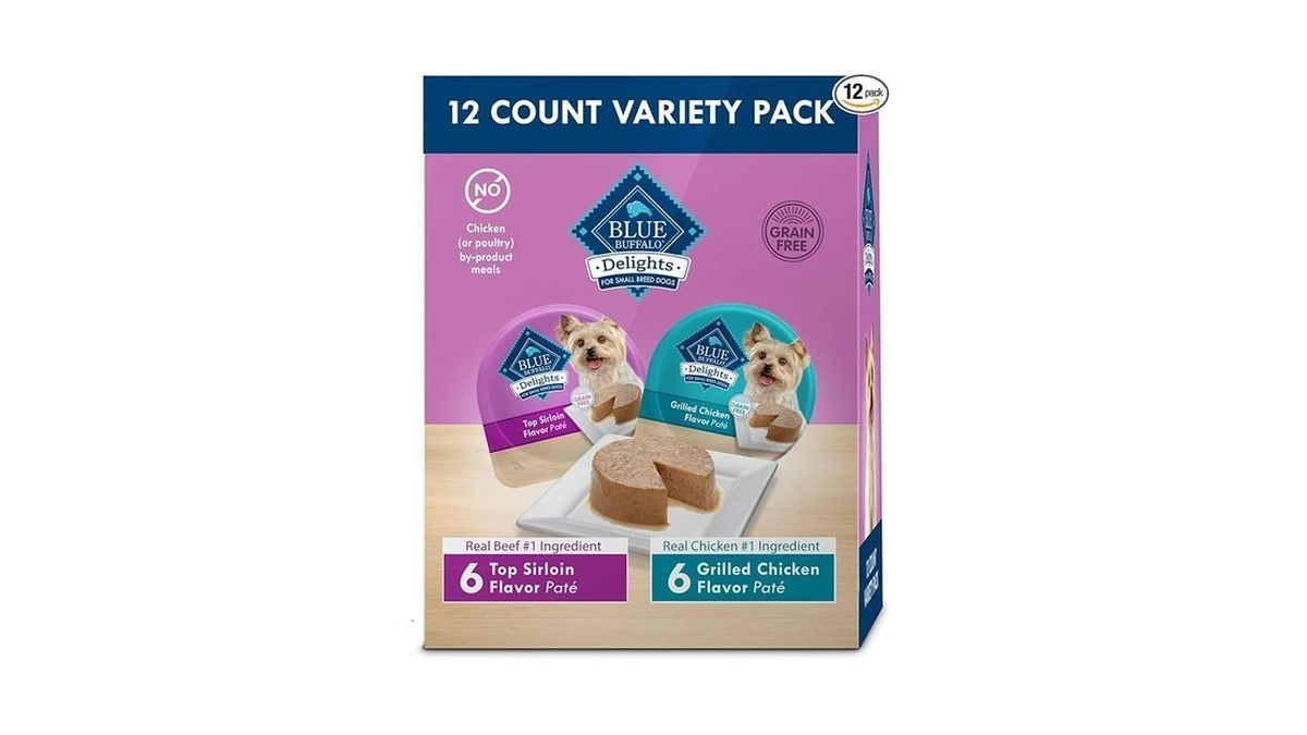 Blue Buffalo Delights Small Breed Natural Wet Dog Food Variety