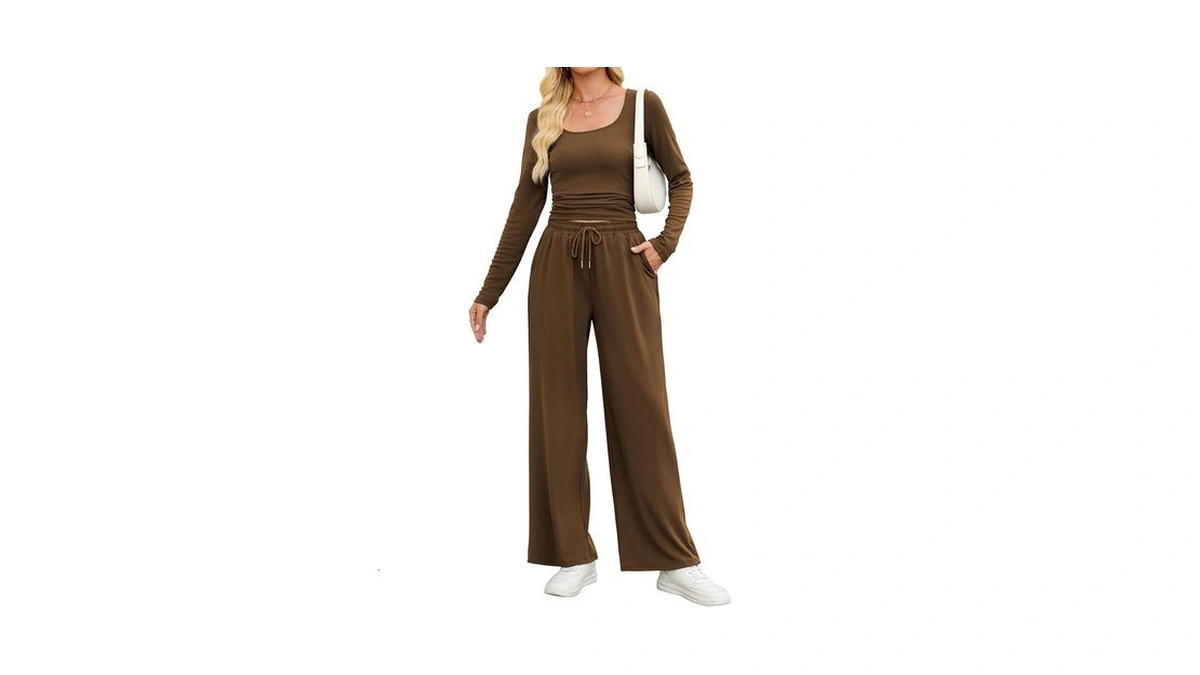 Zaful Women's 2 Piece Fall Outfits Set - Long Sleeve