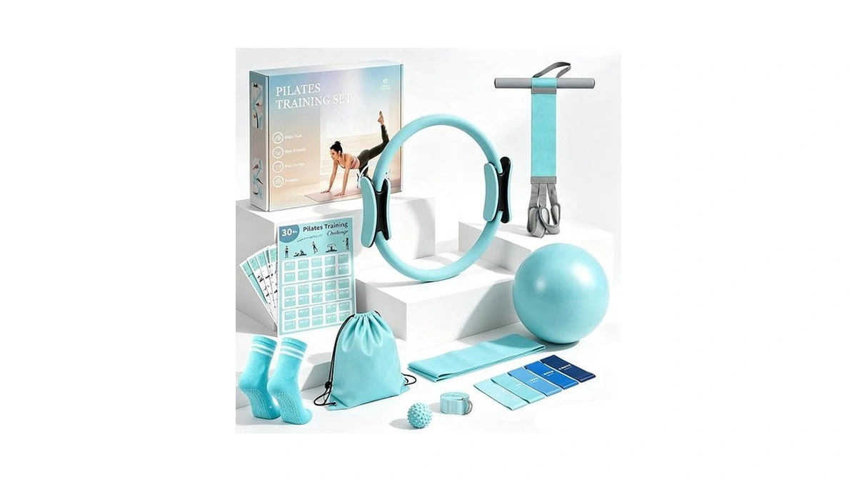 Pilates Essentials Kit For Women, Pilates Kit For Home Workouts