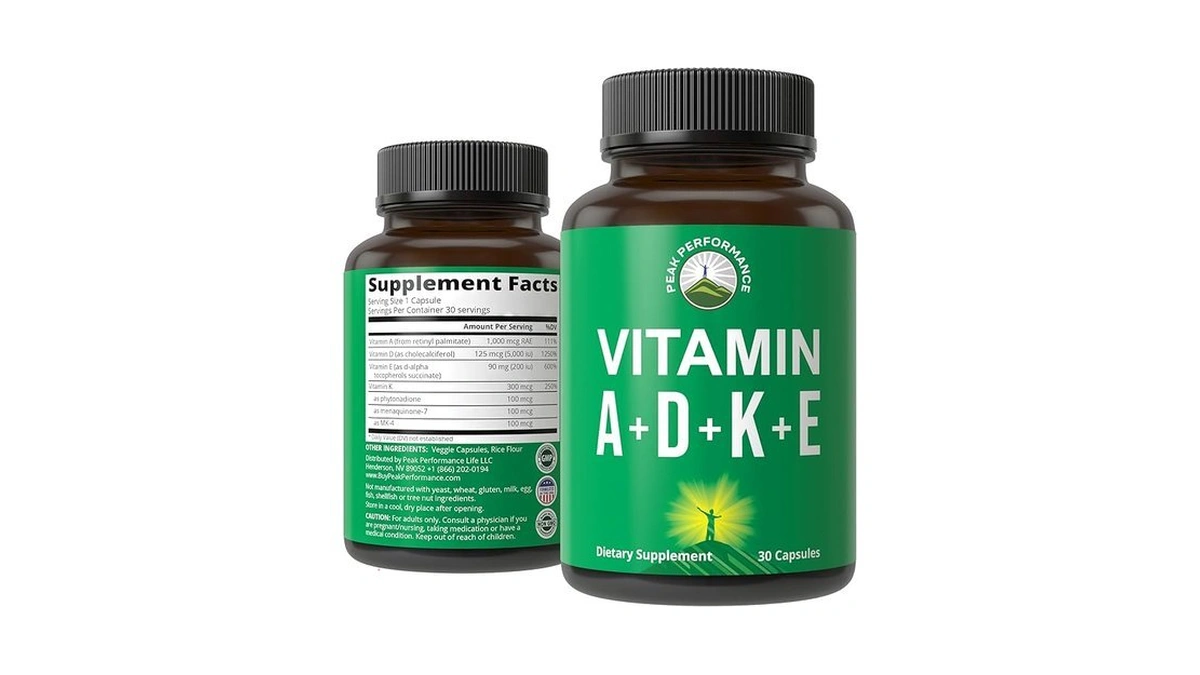 Peak Performance Vitamins D 5,000 Iu + A + K