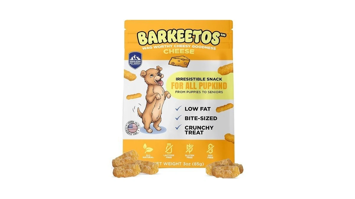 Barkeetos Dog Treats, Crunchy And Cheesy Pet Snacks Made With