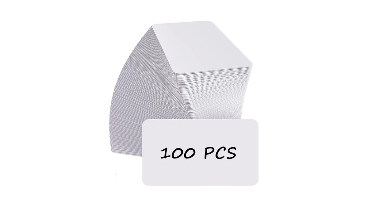 Maxgear 100pcs Blank Business Cards, 3.5" X 2" Kraft Paper