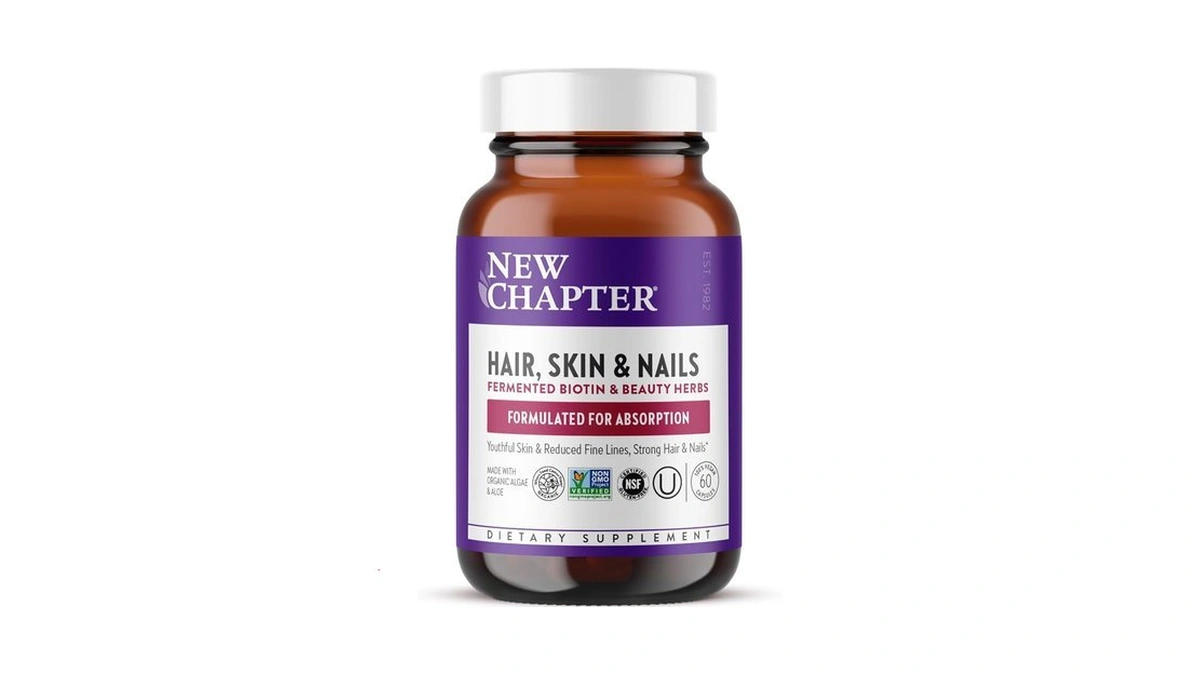 New Chapter Biotin Supplement, Vegan Hair Skin And Nails Vitamins