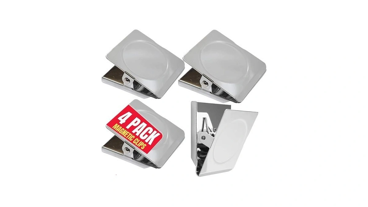 1intheoffice Magnetic Clips Heavy Duty, Strong Magnetic Metal Clips, Magnetic