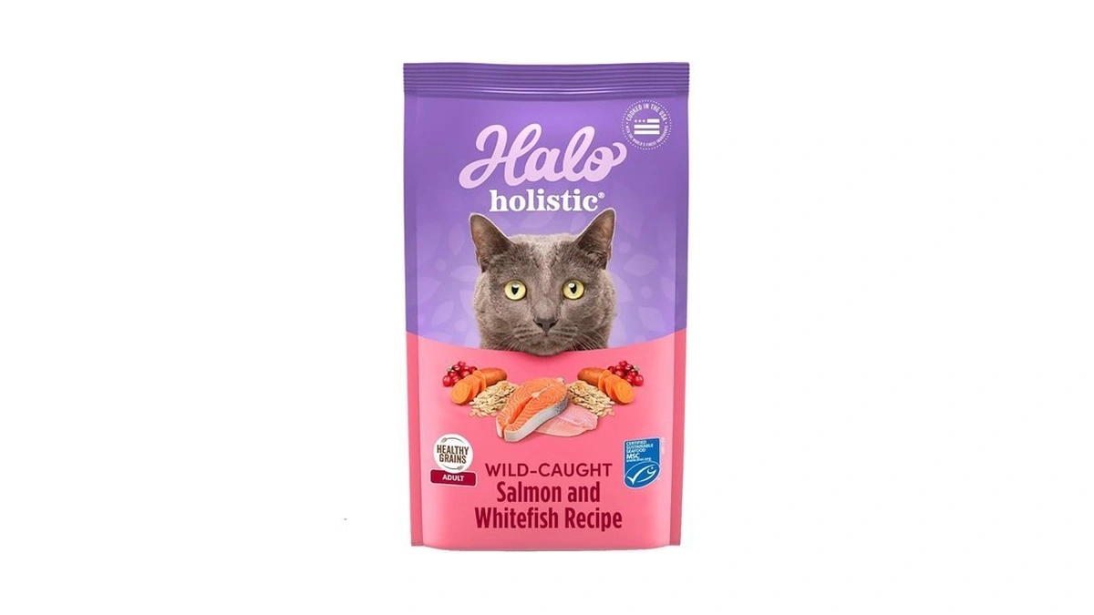 Halo Holistic Cat Food Wild Caught Salmon & Whitefish Formula,