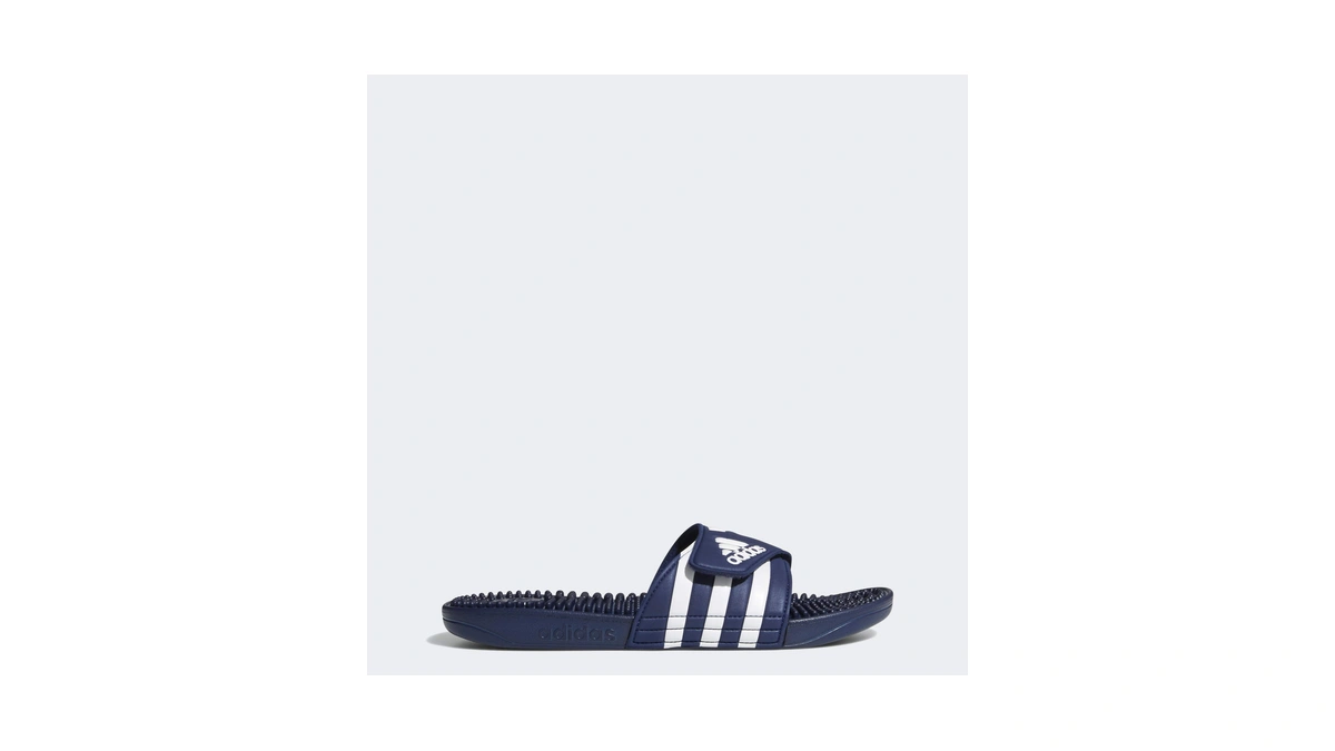 Adidas Adissage Shoe, Dark Blue/ Ftwr White/ Dark Blue, 14