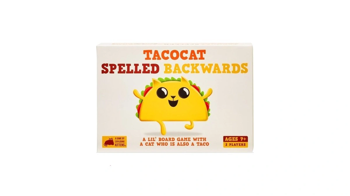 Exploding Kittens Tacocat Spelled Backwards 2 Players - Ages 7+